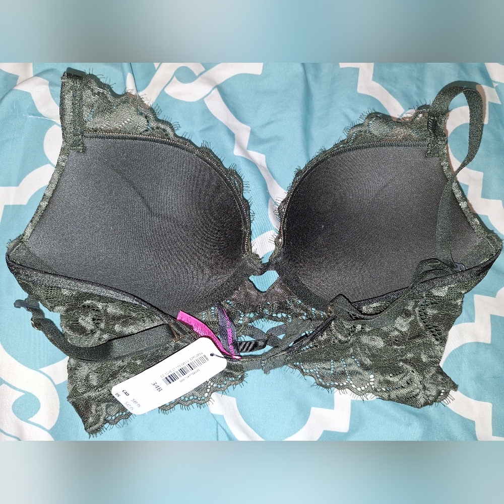 Hello Sugar Green Lace Bra - Picture 2 of 4